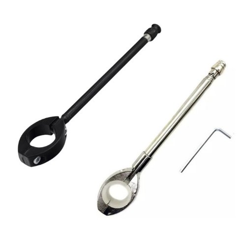 Antena Corta Pipa Moto Retrátil 7 Estagios Anti Cerol Aço Inox Guidão