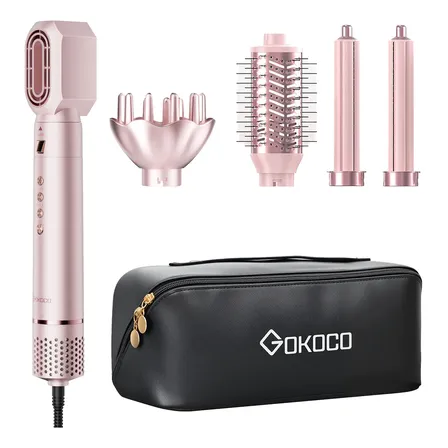 Secador De Cabelo  Gd031 Com 5 Em 1 Escova Hot Air Styler