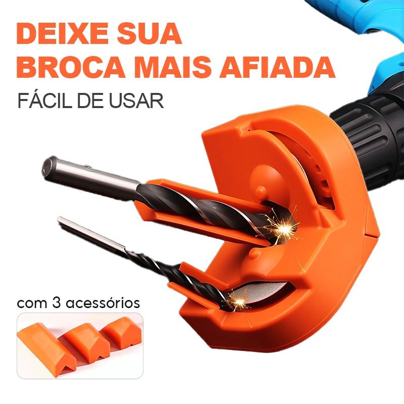 Afilador de Brocas Elétrico,Ferramenta De Moagem Multiuso Para Todos Os Bits Guia Ajustável