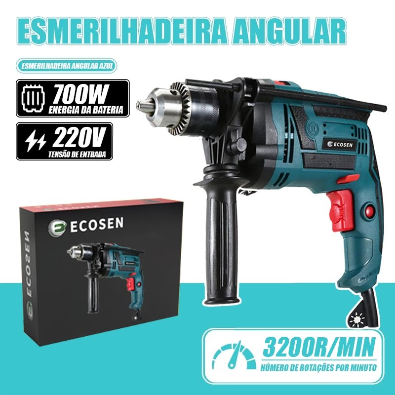 Furadeira Auto Reverso de Impacto Parafusadeira Drill 3200R/MIN 220V/110V