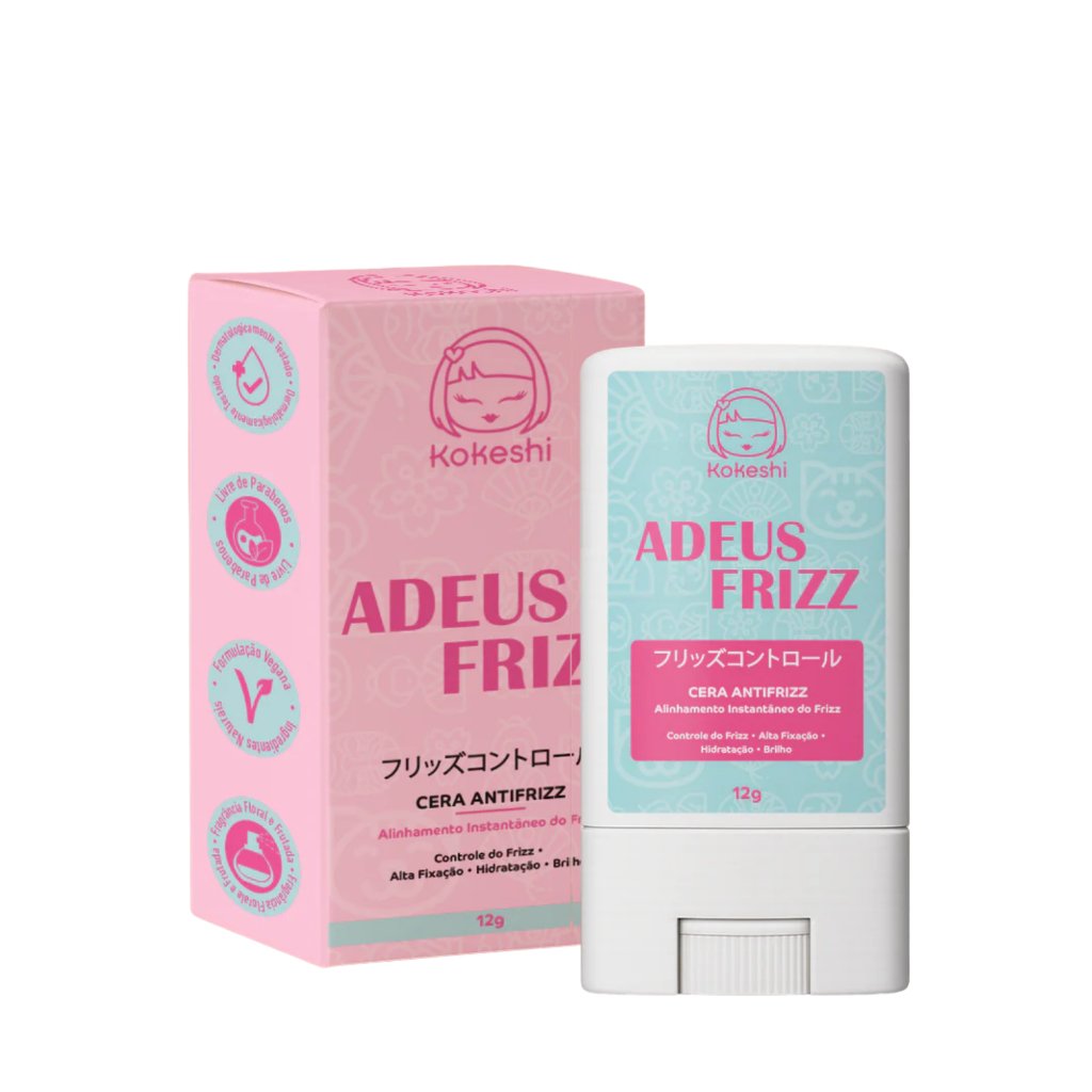 Cera Antifrizz Adeus Frizz Bastão Stick Kokeshi 12g