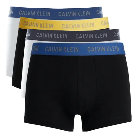 Kit 4 Cuecas Calvin Klein Ck Low Rise Trunk Algodão Original