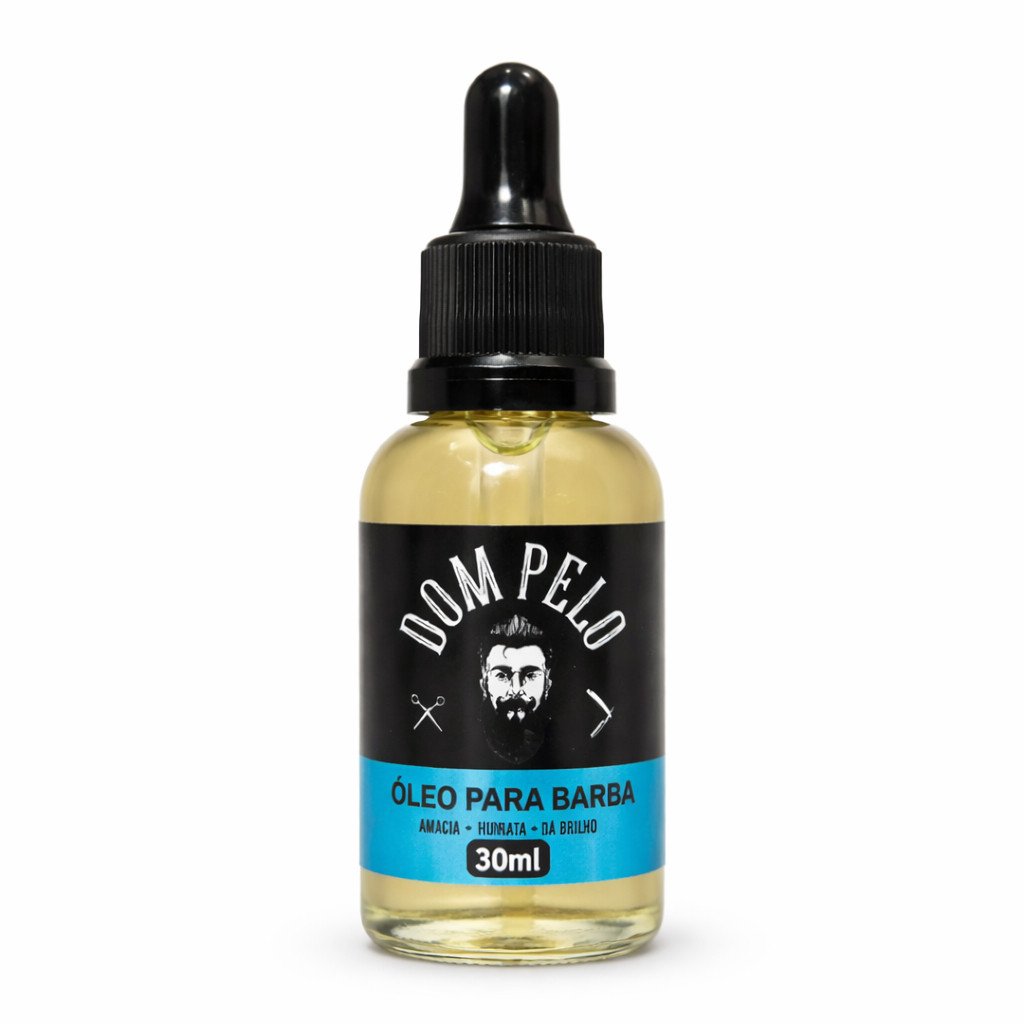 Óleo para Barba Dom Pelo 30ml Hidratação e Brilho Natural
