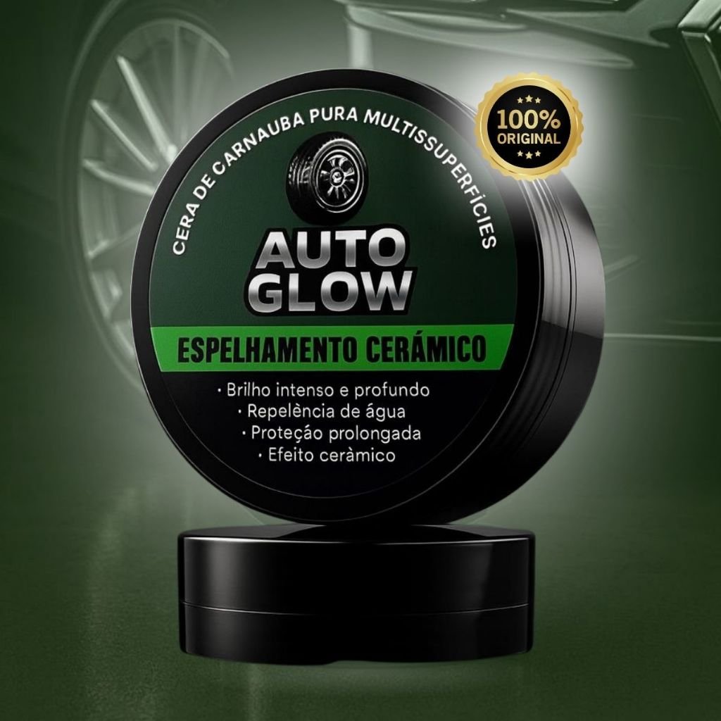 Cera Auto Glow Brilho Espelhado – Polimento Queimado Riscos Proteção Contra Sol Chuva Carnauba