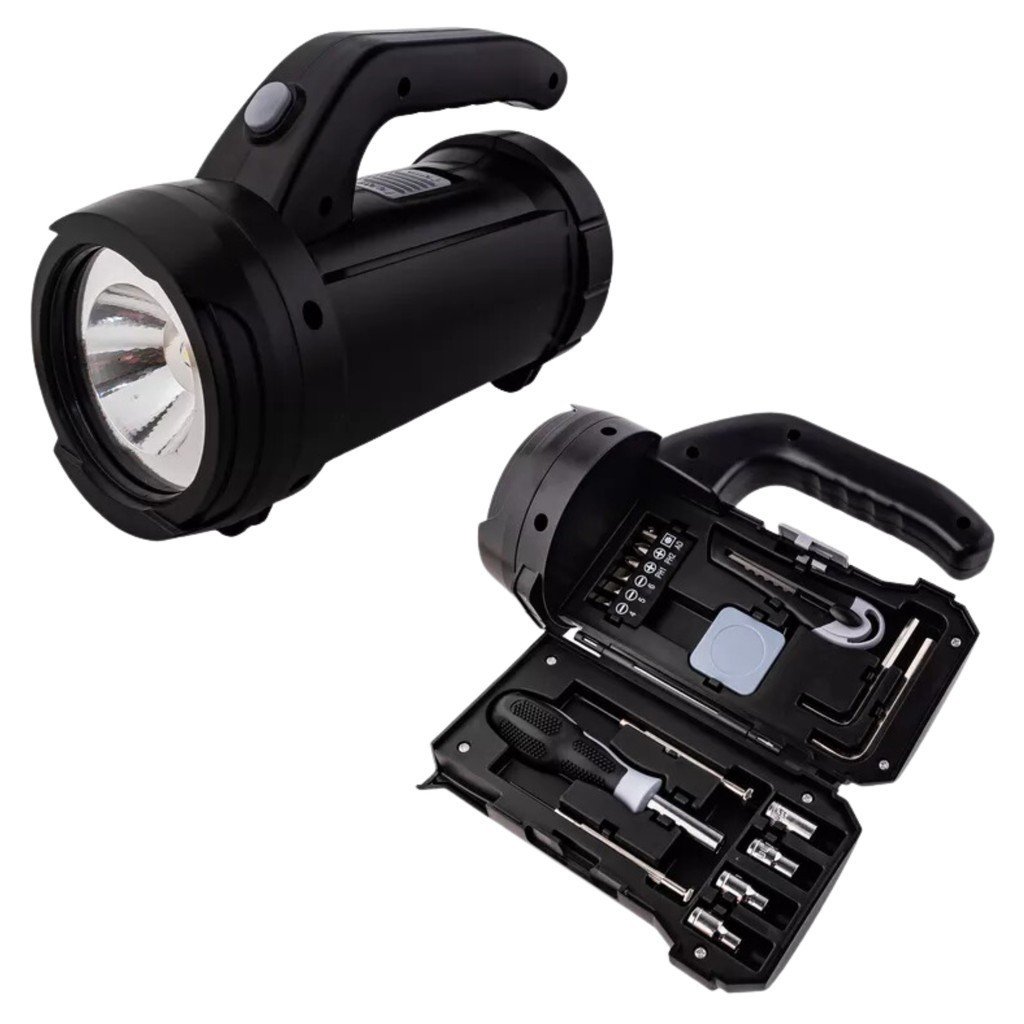 Jogo De Ferramentas 16 Peças Com Lanterna Led Mini Kit Ferramenta